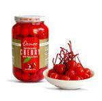 Domee Red Maraschino Cherry stem