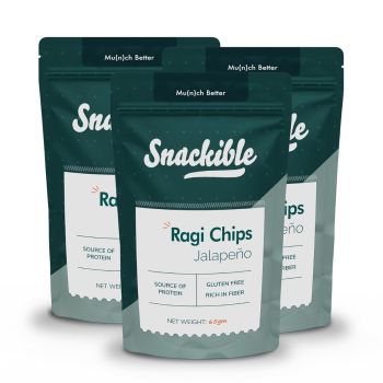 SNACKACE RAGI PUFF JALAPENO CHEESE 120GM