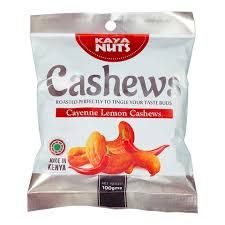 AKAYA CAYENE LEMON SPICED CASHEW NUTS 100G
