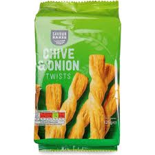 ALDI CHIVE & ONION TWIST 125G