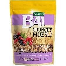 BAKALLAND-BA!CRUNCHY MUESLI 5 FOREST FRUITS 300G
