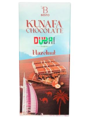 BESTO DUBAI KUNAFA & HAZELNUT CHOCOLATE 100GM