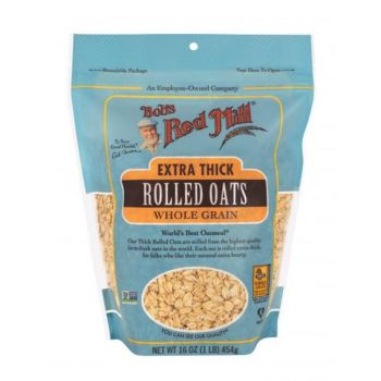 BOBS RM EXTRA THICK ROLLED OATS W-GRAIN 454GM