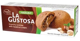 BOGUTTI LA GUSTOSA S/F COOKIES HAZELNUT CREAM 150GM