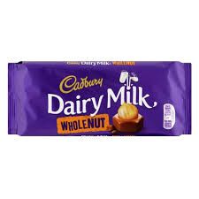 CADBURY DAIRY MILK WHOLENUT 120G