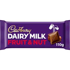 CADBURY FRUIT & NUT 110G