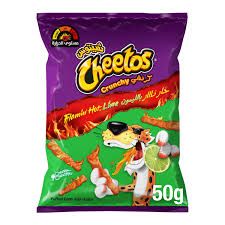CHEETOS CRUNCHY FLAMIN HOT LIME 50GM