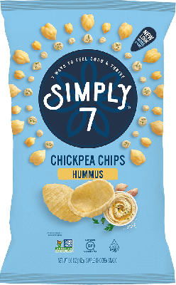 SIMPLY 7 CHIPS  HUMMUS SEA SALT 130GM