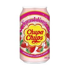 CHUPA CHUPA SPARKLING DRINK STRAWBERRY & CREAM 345ML