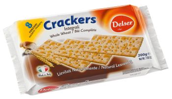 DELSER CRACKERS WHOLEMEAL 200GM