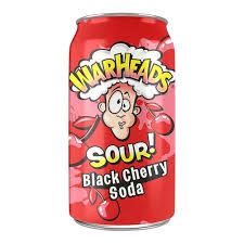 WARHEADS SOUR BLACK CHERRY SODA - 330ML