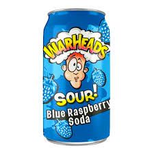WARHEADS SOUR BLUE RASPBERRY SODA - 330ML