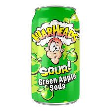 WARHEADS SOUR GREEN APPLE SODA - 330ML