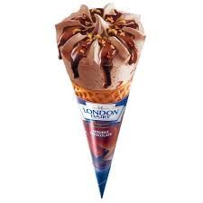 London Dairy Double Choc Cone 120ml/80gm