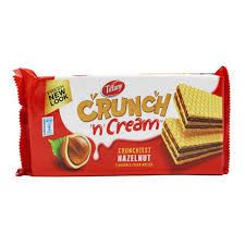 Tiffany Crunch N Cream Hazelnut Wafers 65gm