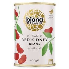 BIONA RED KIDNEY BEANS ORGANIC 400GM