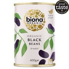BIONA BLACK BEANS ORGANIC 400GM