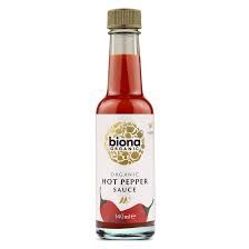 BIONA HOT PEPPER SAUCE 140ML