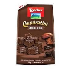 Loacker Quadratini  D/Chocolate 125gm