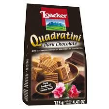 Loacker Quadratini  Dark Chocolate 125gm