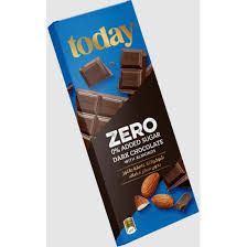 ZERO Dark Chocolate With Almond No Added Sugar 65GM