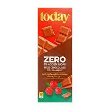 ZERO Milk Chocolate With Cranberry No Added Sugar 65GM