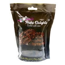 Nutri Delights, Triple Chocolate Chip Cookies, 100gms
