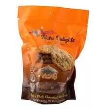 Nutri Delights, Oats and Nuts Chocolate Chip Cookies, 100gms