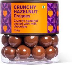 Entisi Hazelnut Dragees Roasted/Dark Chocolate 120g