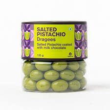 Entisi Salted Pistachio Dragees Chocolate 120g