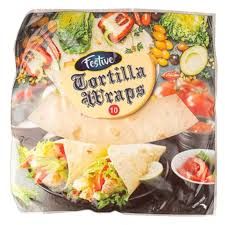 Festive Tortilla Wrap 10 Inch