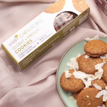 HAPPY EARTH  COCONUT & VANILLA COOKIES 180GMS