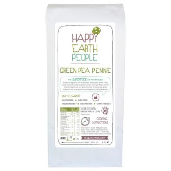 HAPPY EARTH GREEN PEA PENNE 1KG 250GMS