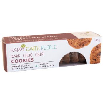 HAPPY EARTH DARK CHOCOLATE COOKIES 180GMS