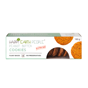 HAPPY EARTH PEANUT BUTTER COOKIES 180GMS