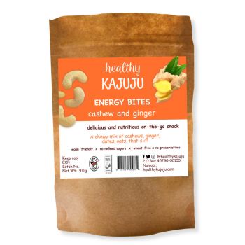 HEALTHY KAJUJU CASHEW AND GINGER BITES 90G