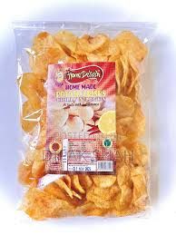 HOME DELISH NEW POTATO CRIPS CHILLY & LEMON 200GM