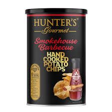 HUNTER GOURMET CHIPS SMOKEHOUSE BBQ 125GM