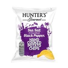 HUNTER GOURMET SEA SALT CRUSHED BLACK PEPPER 125GM