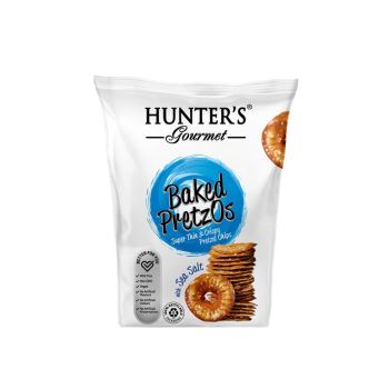 HUNTERS GOURMET BAKED PRETZOS SEA SALT 80GM