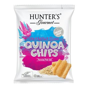 HUNTERS GOURMET  QUINOA CHIPS PERUVIAN SALT 75GM
