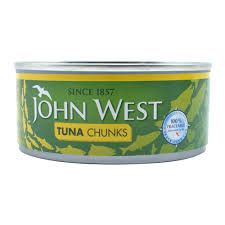 JOHN WEST TUNA CHUNKS IN SUNFLOWER OIL 160 GM