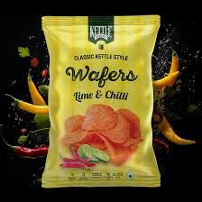 KETTLE WAFERS LIME & CHILLY 125G