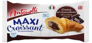  Antonelli Croissants Maxi Hazelnuts & Cocoa Cream 80g