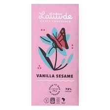 Latitude Chocolate Vanilla and Sesame 72% 70g