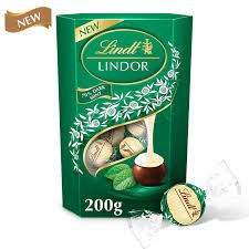 LINDT LINDOR DARK MINT 200G