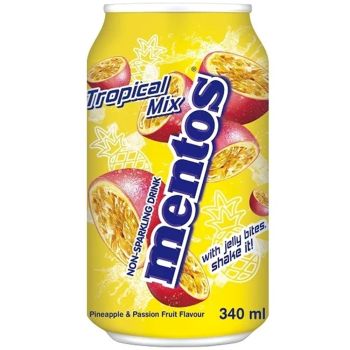Mentos Tropical Mix Non Sparkling Drink 340 ML