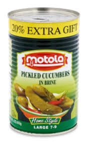 MOTOLA PICKLED CUCUMBER IN BRINE 560GM