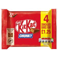 Nestle Kitkat Chunky Funky 4 Pack 128g