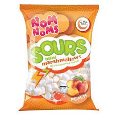 NOM NOMS MINI MARSHMALLOWS SOUR PEACH 17G